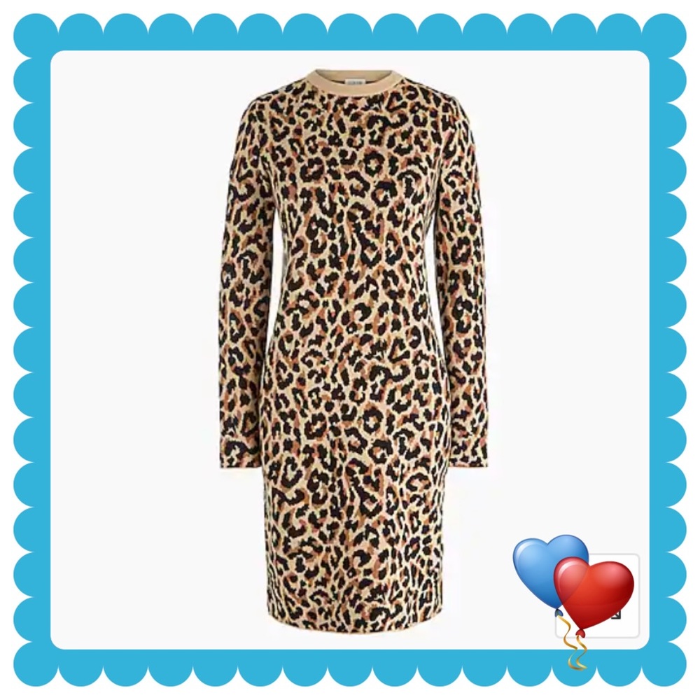 JCrew Factory leopard dress NWT